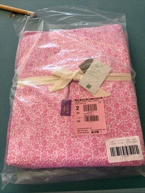 J. Crew Pink Floral Cotton Sheet Set